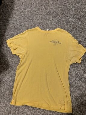 surf style Yellow Clearwater Beach Graphic Tee